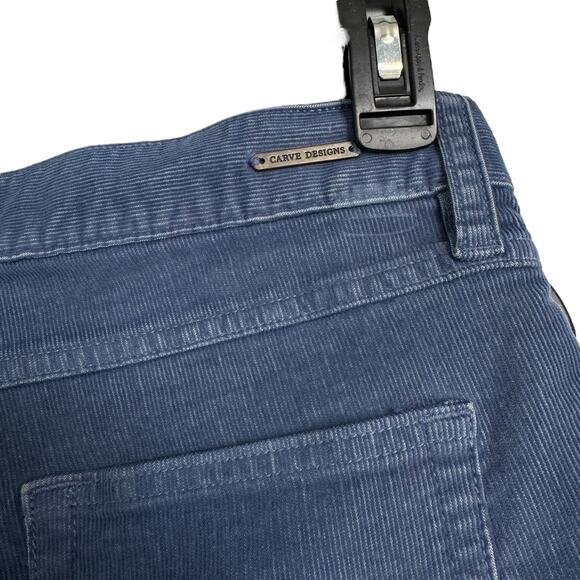 Carve Designs SZ 8 Oahu Corduroy Shorts Stretch Zip-Fly Mid-Rise Frayed Pockets - Picture 4 of 5